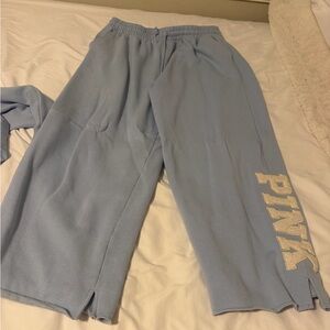Victoria's Secret Light Blue Wide Leg Pants